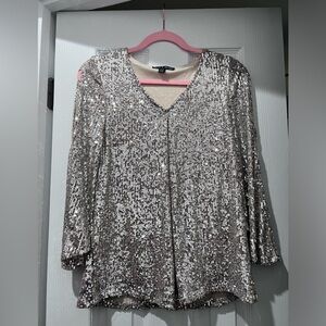 Cable and Gauge Sequin Blouse